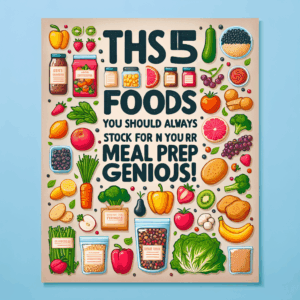 Mehr über den Artikel erfahren Diese 15 Lebensmittel solltest du immer vorrätig haben für dein Meal Prep-Genie!